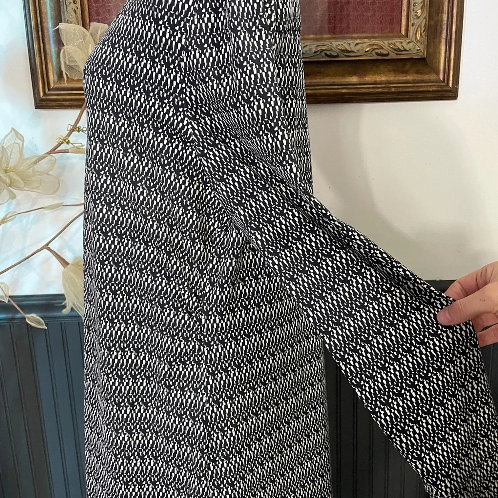 Ellie Kai Geometric Wrinkle Resistant Shift Dress Travel Ready Sz 14 💚🎀